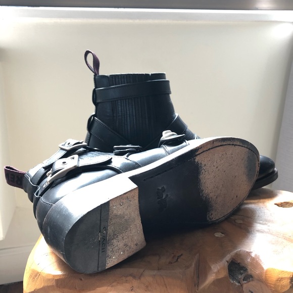 COACH multi buckles Chelsea boots 41.5EU 8.5US - Picture 5 of 5